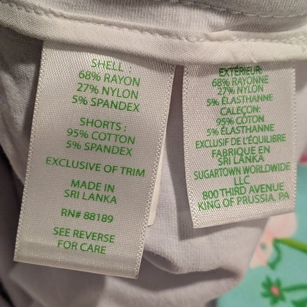 Lilly Pulitzer Skort Colette Hem Knit Surf Blue Luscious Lions - Picture 8 of 10